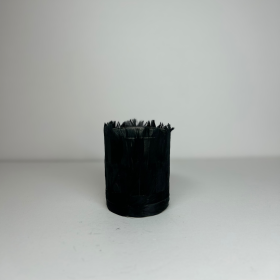 Small Black Feather Candle